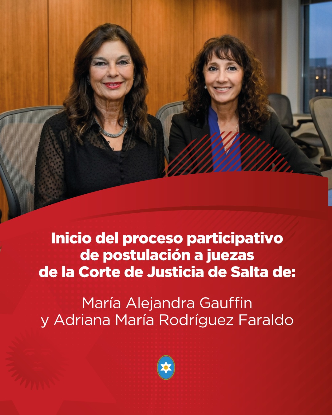 Inicio del proceso participativo de postulación a juezas de la Corte de Justicia de Salta